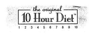 THE ORIGINAL 10 HOUR DIET 1 2 3 4 5 6 7 8 9 10 logo