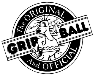 THE ORIGINAL AND OFFICIAL GRIP BALL logo