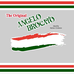 THE ORIGINAL ANGELO BROCATO QUALITY ITALIAN COOKIES logo