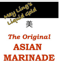 THE ORIGINAL ASIAN MARINADE MAY LING'S ORIGINAL GOLD logo