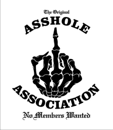 THE ORIGINAL ASSHOLE ASSOCIATION NO MEMBERS WANTED logo