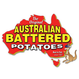 THE ORIGINAL AUSTRALIAN BATTERED POTATOES BEST IN FAIR SINCE 1987 logo