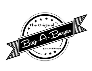 THE ORIGINAL BAG-A-BURGER JUST ADD WATER! logo