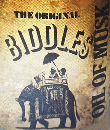 THE ORIGINAL BIDDLES OIL OF MUSK logo
