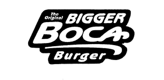 THE ORIGINAL BIGGER BOCA BURGER logo
