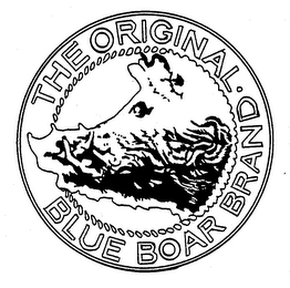 THE ORIGINAL BLUE BOAR BRAND logo