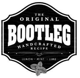 THE ORIGINAL BOOTLEG HANDCRAFTED RECIPE LEMON MINT LIME logo