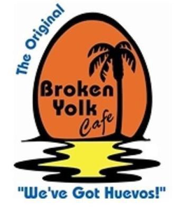 THE ORIGINAL BROKEN YOLK CAFE  "WE'VE GOT HUEVOS!" logo