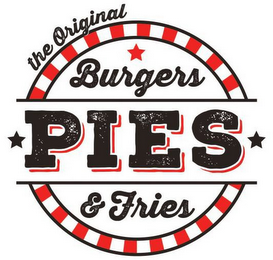 THE ORIGINAL BURGERS PIES & FRIES logo