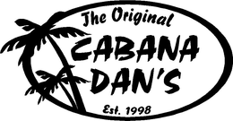 THE ORIGINAL CABANA DAN'S EST. 1998 logo