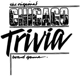 THE ORIGINAL CHICAGO TRIVIA BOARD GAME logo