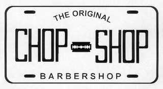 THE ORIGINAL CHOP SHOP BARBERSHOP logo