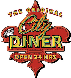 THE ORIGINAL CITY DINER OPEN 24 HRS logo