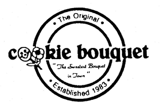 THE ORIGINAL COOKIE BOUQUET ESTABLISHED 1983 "THE SWEETEST BOUQUET IN TOWN" logo