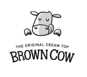 THE ORIGINAL CREAM TOP BROWN COW logo