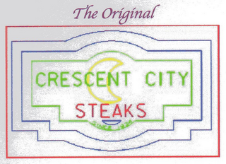 THE ORIGINAL CRESCENT CITY STEAKS SINCE 1934 logo