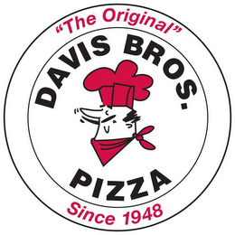 "THE ORIGINAL" DAVIS BROS. PIZZA SINCE 1948 logo