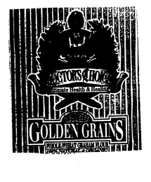 THE ORIGINAL DOCTOR'S CHOICE ULTIMATE HEALTH & HEALING GOLDEN GRAINS WHOLE WHEAT GRAHAM FLOUR 100% NATURAL & ORGANIC logo