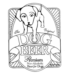 THE ORIGINAL DOG BEER PREMIUM NON-ALCOHOLIC BEER FOR DOGS ALC 0% VOL logo