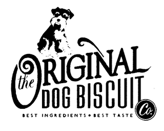 THE ORIGINAL DOG BISCUIT CO. BEST INGREDIENTS BEST TASTE logo