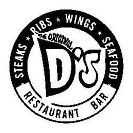 THE ORIGINAL D'S STEAKS RIBS WINGS SEAFOOD RESTAURANT BAR logo