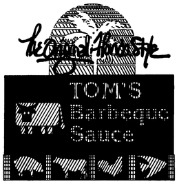 THE ORIGINAL FLORIDA STYLE TOM'S BARBEQUE SAUCE logo