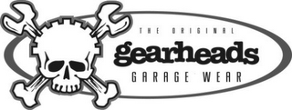 THE ORIGINAL GEARHEADS GARAGE WEAR logo
