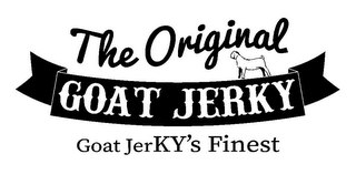 THE ORIGINAL GOAT JERKY GOAT JERKY'S FINEST logo