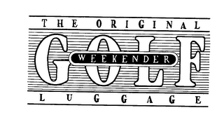 THE ORIGINAL GOLF WEEKENDER LUGGAGE logo