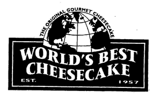 THE ORIGINAL GOURMET CHEESECAKE WORLD'S BEST CHEESECAKE EST. 1957 logo