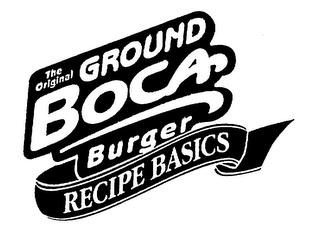 THE ORIGINAL GROUND BOCA BURGER RECIPE BASICS logo