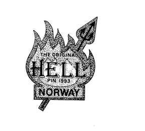 THE ORIGINAL HELL PIN 1993 NORWAY logo