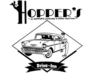 THE ORIGINAL HOPPER'S ICE CREAM logo