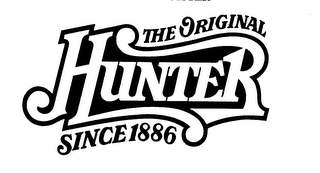 THE ORIGINAL HUNTER SINCE 1886 logo