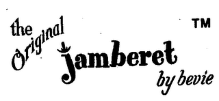 THE ORIGINAL JAMBERET BY BEVIE logo