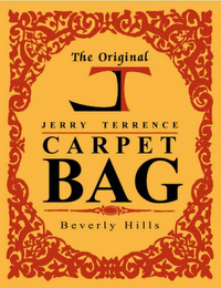 THE ORIGINAL JT JERRY TERRENCE CARPET BAG BEVERLY HILLS logo