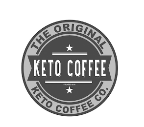 THE ORIGINAL KETO COFFEE FOUNDED 2018 KETO COFFEE CO. logo