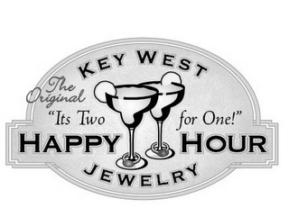 THE ORIGINAL KEY WEST HAPPY HOUR JEWELRY "IT'S TWO FOR ONE!" logo