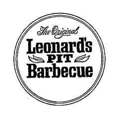 THE ORIGINAL LEONARD'S PIT BARBECUE logo
