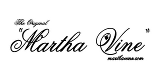THE ORIGINAL "MARTHA VINE" MARTHAVINE.COM logo