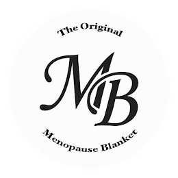 THE ORIGINAL MB MENOPAUSE BLANKET logo