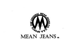 THE ORIGINAL MEAN JEANS CO. U.S.A. SPORTS MEAN JEANS CO. logo