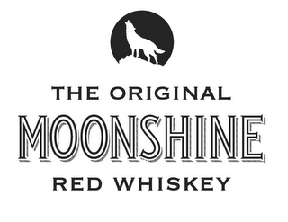 THE ORIGINAL MOONSHINE RED WHISKEY logo