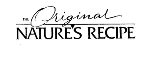 THE ORIGINAL NATURE'S RECIPE logo