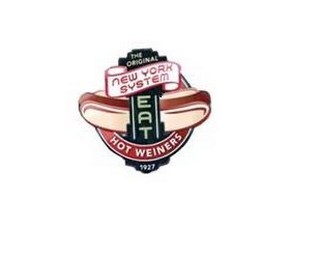 THE ORIGINAL NEW YORK SYSTEM EAT HOT WEINERS 1927 logo