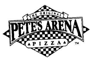 THE ORIGINAL PETE'S ARENA PIZZA logo