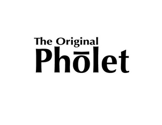 THE ORIGINAL PHOLET logo