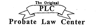 THE ORIGINAL PLC PROBATE LAW CENTER logo