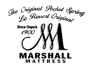 THE ORIGINAL POCKET SPRING MARSHALL MATTRESS logo