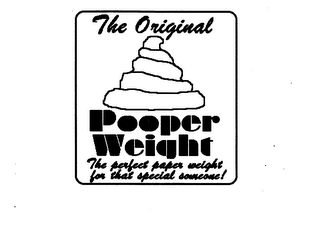 THE ORIGINAL POOPER WEIGHT logo